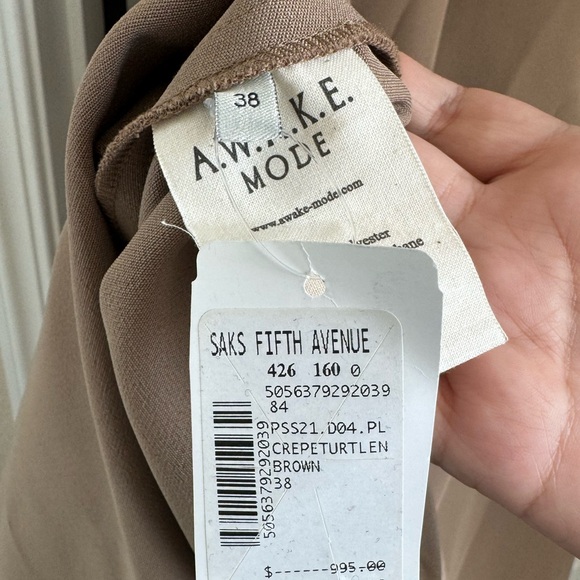 A.W.A.K.E. Mode Crepe Cutout Dress - Picture 6 of 8